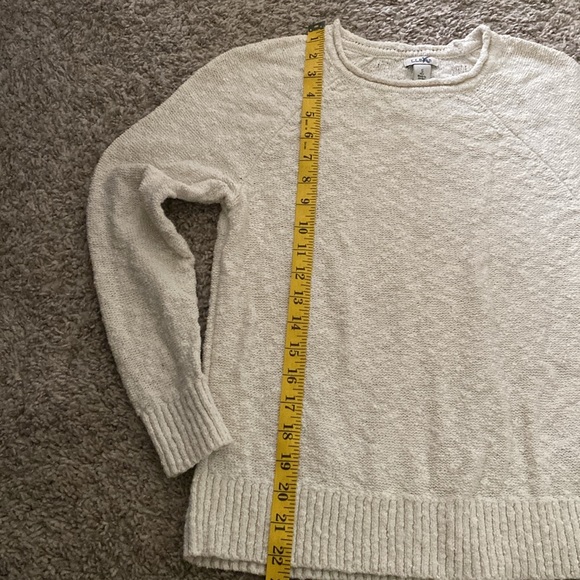 Women White LLBean Sweater 100% Cotton - Picture 4 of 8